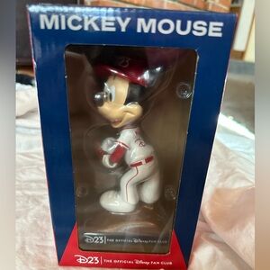 D23 Angels Mickey Mouse Bobblehead. Baseball LA Angels Disney 2024 Anaheim